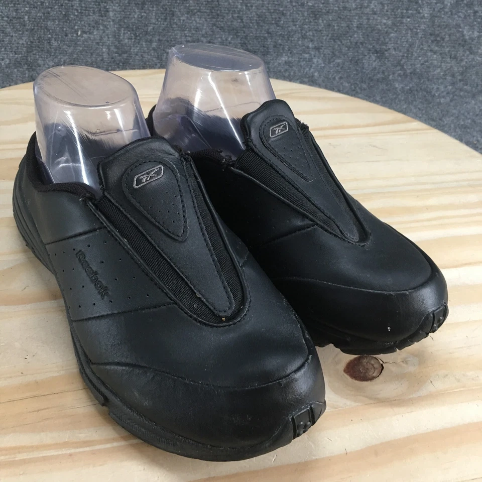 Reebok Shoes Womens 8 Mule Black Slip On Comfort Casual Closed Toe Low Top Flats - Image 3 of 4
