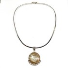 Sterling Silver Stone Pendant Jasper Round Silver Pendant Lot CM — photo 8
