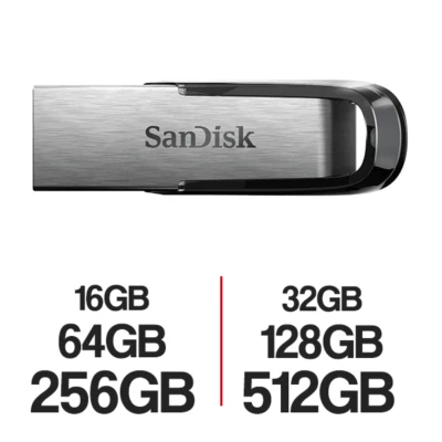 SanDisk Ultra Flair USB 3.0 Flash Drive Memory 16GB 32GB 64GB 128GB 256GB 512GB