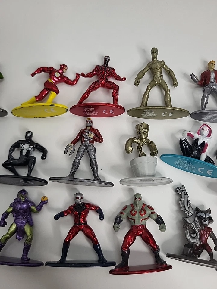 Lote de figuras fundidas a presión Marvel Nano Metalfigs ~ Lote de 17 juguetes Jada ver fotos Foto 3 de 4