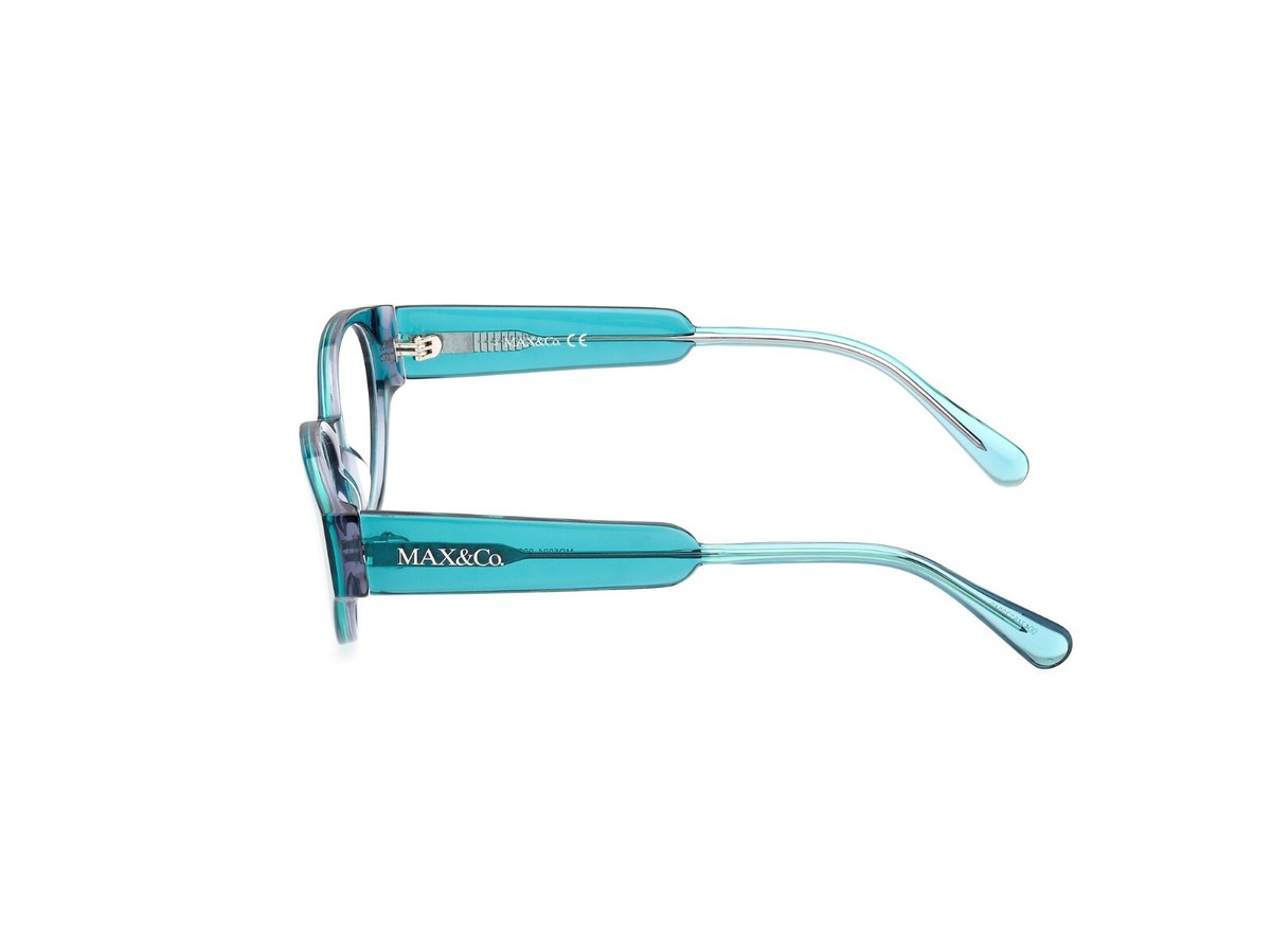 Max & Co MO5094 098 Turquoise Round Optical Eyeglasses  display picture 2