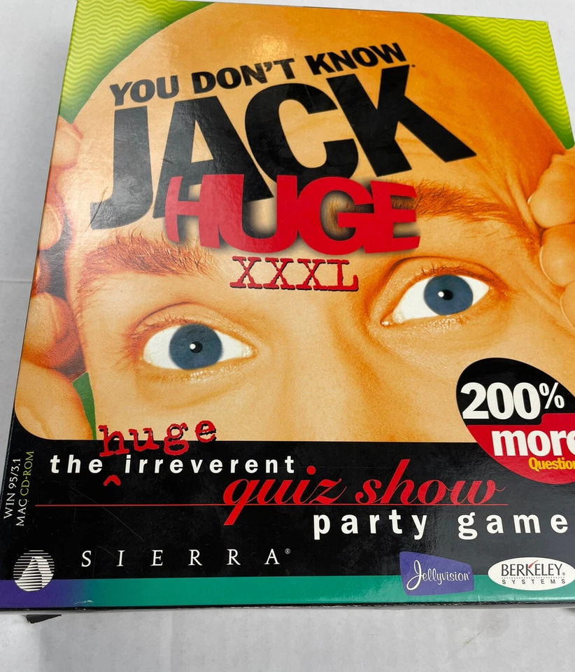 Vintage You Don't Know Jack Huge XXXL PC, Mac, 1997 Disk 2 & 3 In New Condition - Image 2 of 4