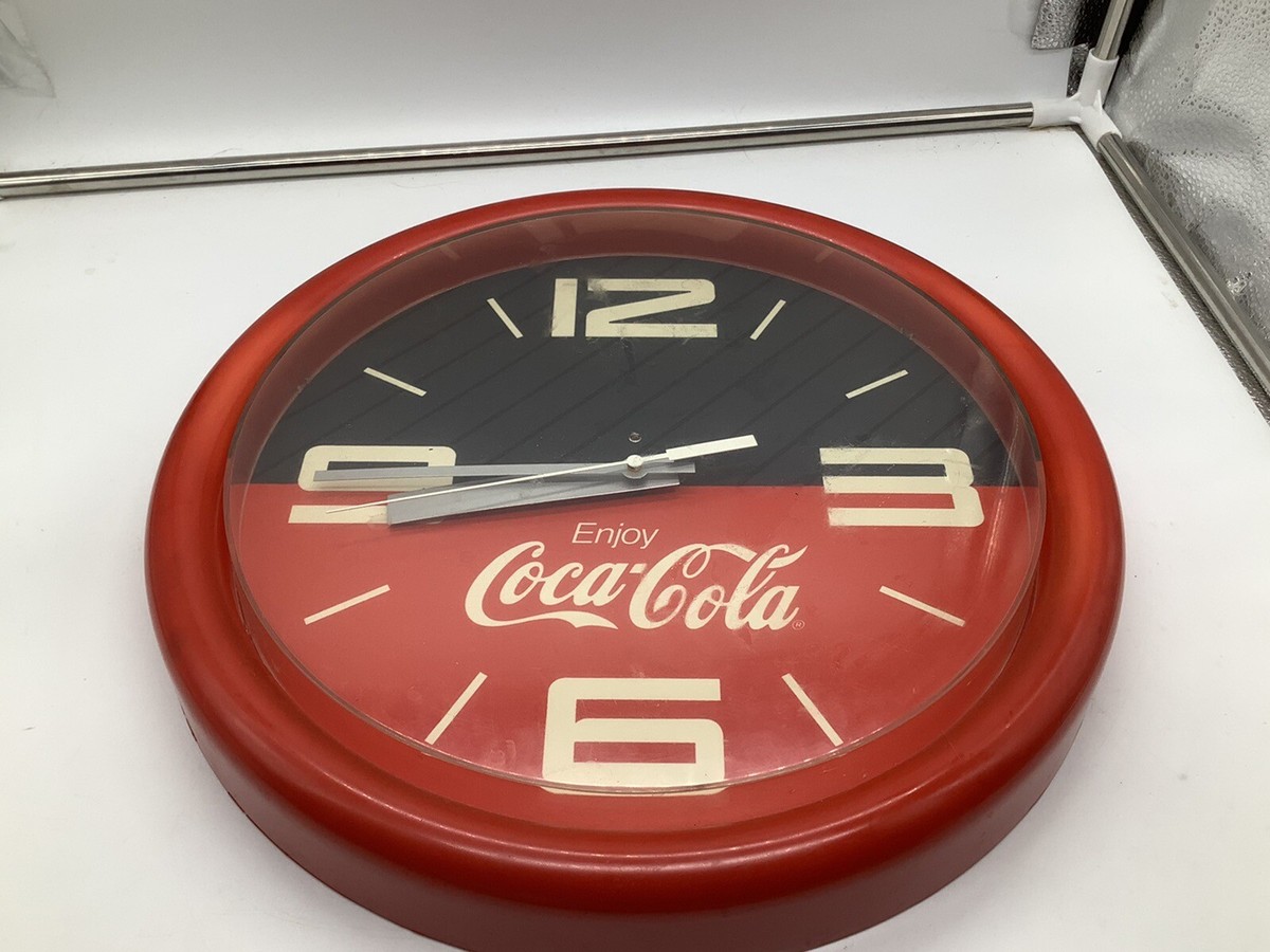 Vintage Coca Cola Clock Wall Clock Enjoy Coca Cola Works | eBay