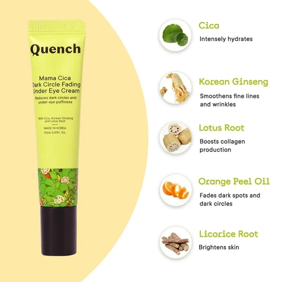 Crema Debajo de los Ojos Quench Botanics Mama Cica Ojeras Hinchazón Hinchazón 15 ml Foto 4 de 4