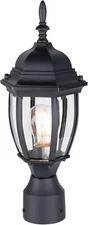 Outdoor Post Lighting Fixture Pole Lantern, E26 Medium Base Max 60W, Aluminum Ho