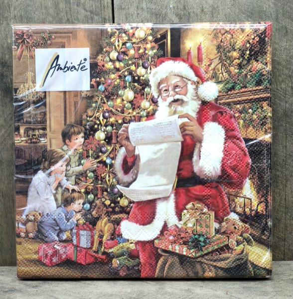 Ambiente Servietten 20 Stck. 33X33 Cm Weihnachtsabend Weihnachtsmann Geschenke-image