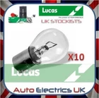 10x Lucas 382 12V 21W Bulb Stop Side Flasher Stop Tail Brake Car Fog Single Pin