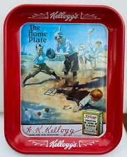 1996 Kelloggs "Reddys Great Slide To The Home Plate"  Metal Serving Tray.