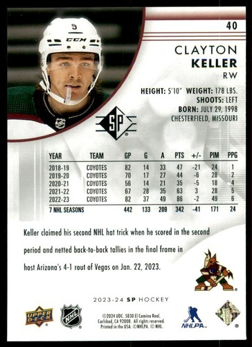2023-24 SP HOCKEY BASE CARDS - PICK FROM LIST - U PICK - Picture 82 of 202