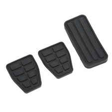 Schwarz Pedale Pedalkappen Gummi Bremse Kupplung Abdeckung für VW Audi Seat