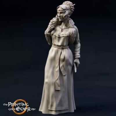 Princess Eadwela Viking Maiden Rogue Villager Miniature | D&D DnD | RPG