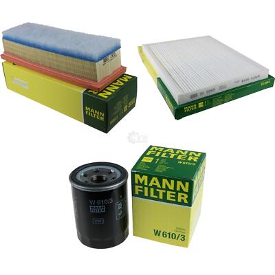 MANN-FILTER Inspektionspaket für Fiat Grande Punto 1.4 1.2 Alfa Romeo Mito