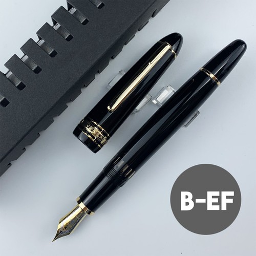 Penna stilografica Wing Sung 629 pistone a vuoto resina iridio EF F pennino penna da scrittura regalo - Foto 18 di 20