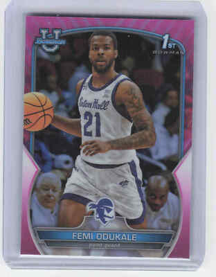 2022-23 Bowman University Chrome #20 Femi Odukale Pink
