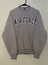 Vintage Champion Air Force Sweatshirt 90s Grey Medium Reverse Weave Crew Neck