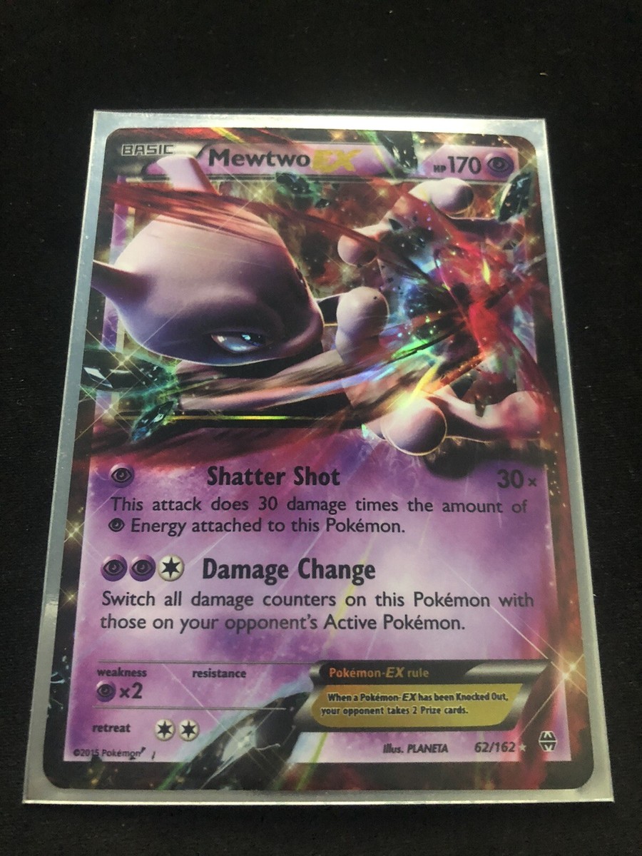 Mewtwo EX 62/162 XY Breakthrough Full Art Ultra Rare Pokemon