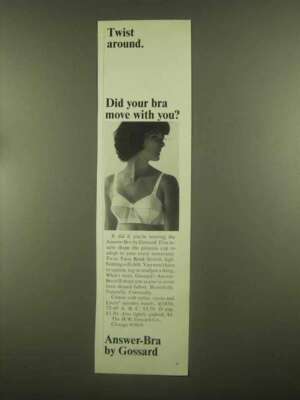 1965 Gossard Answer-Bra #1830 Ad - Twist Around