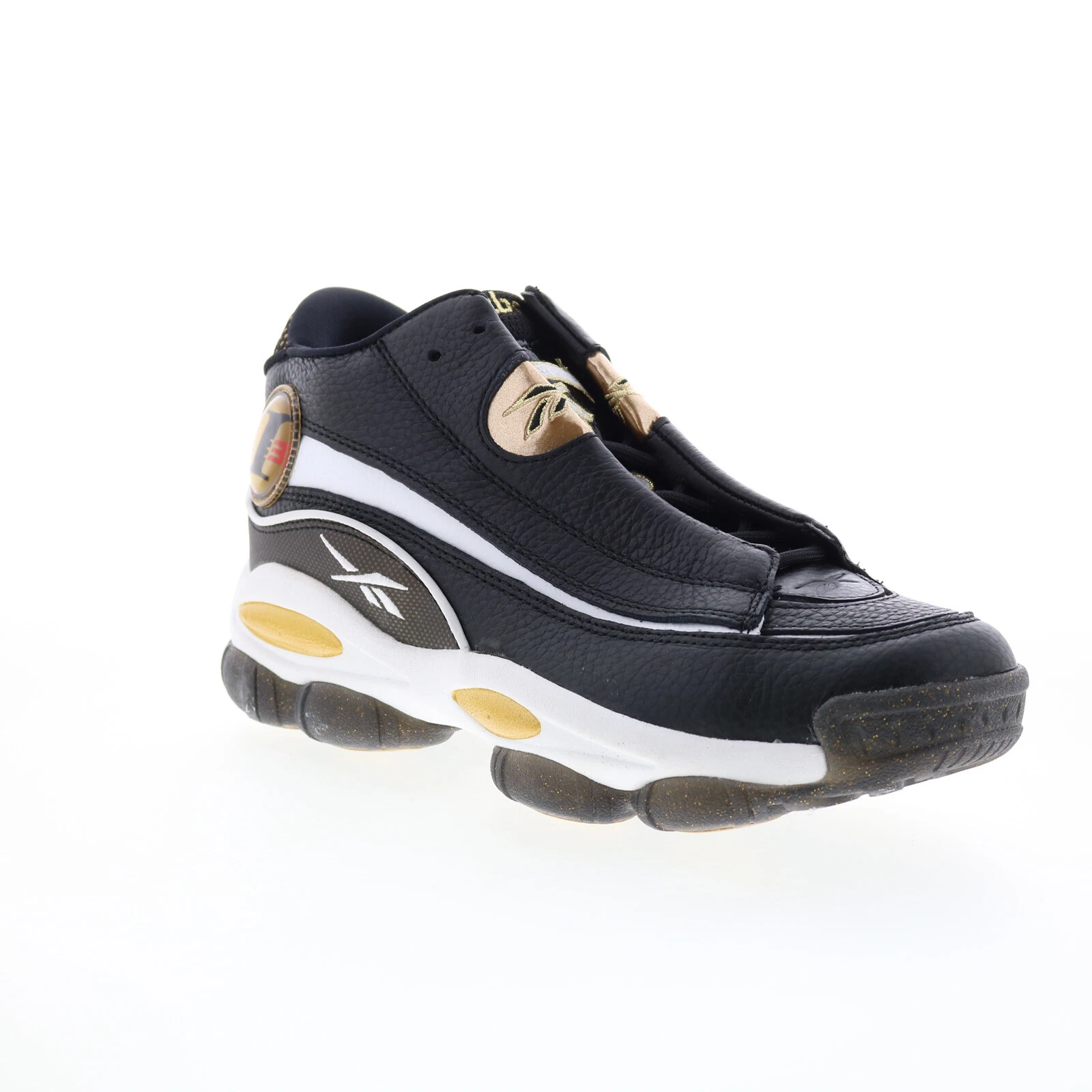 Scarpe da ginnastica Reebok The Answer DMX da uomo in pelle nera stringate lifestyle