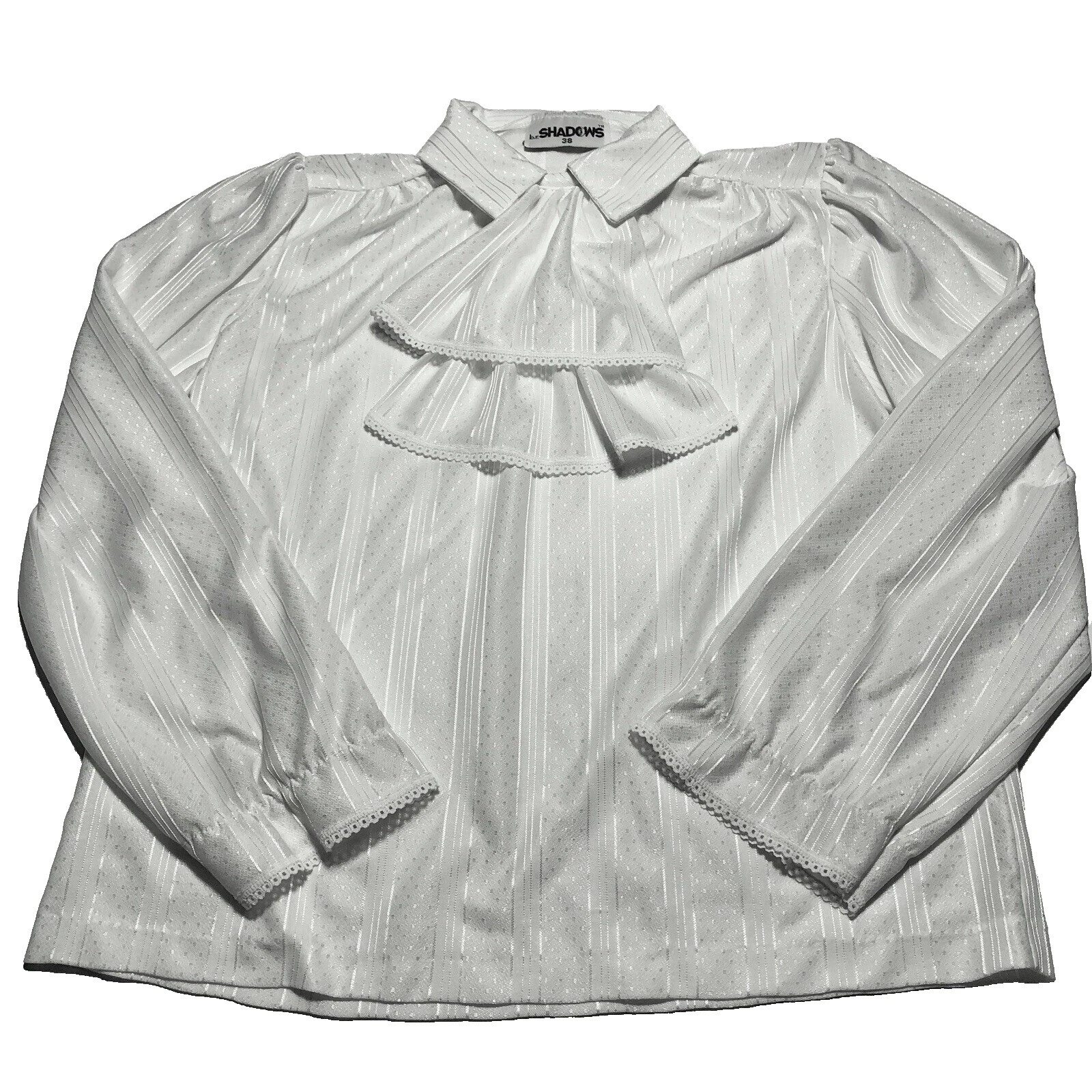 Mod/Gogo Top Blanco Vintage para Mujeres