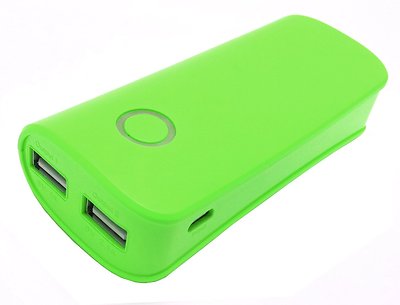 Dual USB Portable Power Bank Backup 7800mAh External Battery Cellphones - Green
