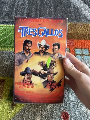 Los Tres Gallos Los Tigres del Norte Fernando Almada David Rey VHS Spanish MDVC