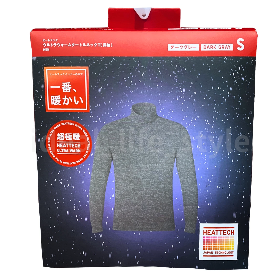 UNIQLO HEATTECH Ultra Warm Turtleneck Long-Sleeve T-Shirt XS-4XL Men 461012  NWT