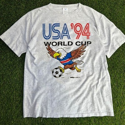 Vintage 1994 USA World Cup Soccer Football ash color Shirt VK13421