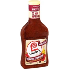 Lawry's Signature Steakhouse Garlic, Onion & Red Bell Pepper Marinade, 12 fl oz
