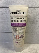 Curlsmith Strength Recipe Feather-Light Protein Cream 8 Fl Oz Worn Packaging