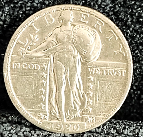 1920 D Standing Liberty Quarter XF+ Denver Minted Better Date
