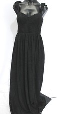 Azazie Women's Denisse Women's A-Line Floral Burnout Dress CL8 Black Size US: A2