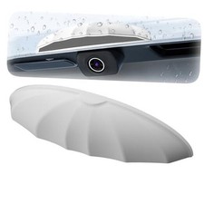 Car Rear View Camera Anti-Rain Cover, Silicone Protection Cover for Car White