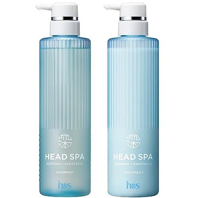 h&s Deep Experience Head Spa Shampoo Treatment Pump Set 435g+435g Refresh x Smoo
