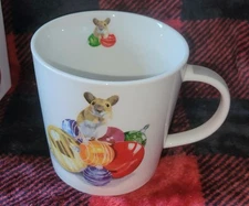 NEW Christmas Mouse & Ornaments Paperproducts PPD Coffee Mug Cup W/ Gift Box