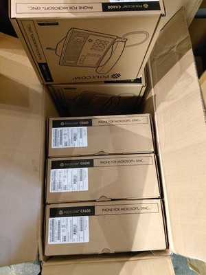 Lot of 5 Polycom CX600 Desktop Phone 2200-15987-025(eo-01-04)