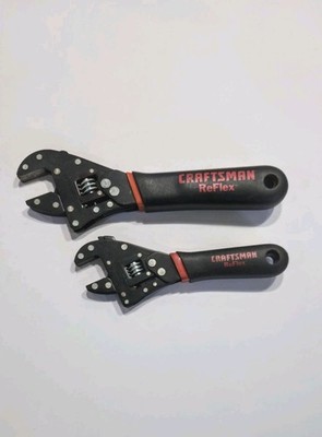 Craftsman Reflex 8  & 6  Adjustable Wrenches 45782 & 45781 - Nice - Made in USA