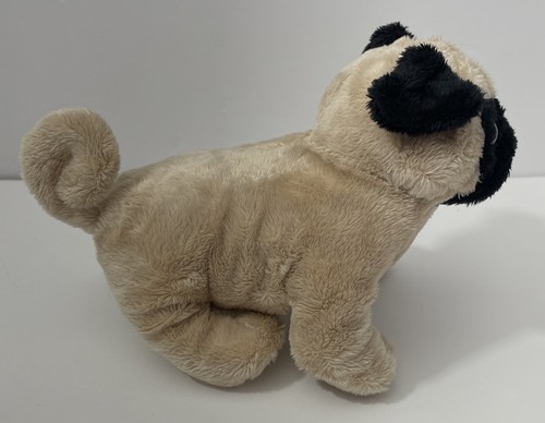 Webkinz Pug Dog Plush Stuffed Soft Toy HM105 Beige Black Puppy 8" Ganz No Code - Picture 5 of 10