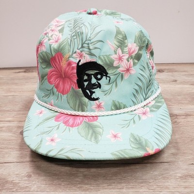 Imperial Hat Cap Strap Back Floral Hawaiian Embroidered Face Mens One Size