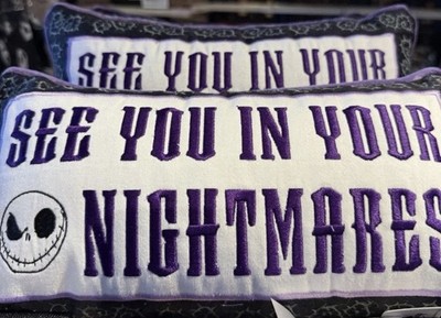 Disney Parks 2026 The Nightmare Before Christmas Jack Skellington Pillow New