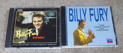 Billy Fury Bundle/Lot/Collection x2 (Hit Parade, Paradise)