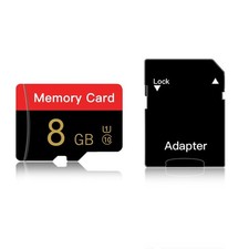 8GB Micro SD Card with Adapter, C10 UHS-I A1 TF Card for Camera, Smartphone, Tab