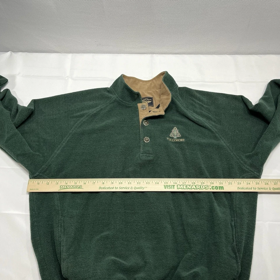Chaqueta Pullover De Colección de Vellón Recto Para Hombres XL Verde Golf Hecha en EE. UU. -Logo GC Foto 4 de 4