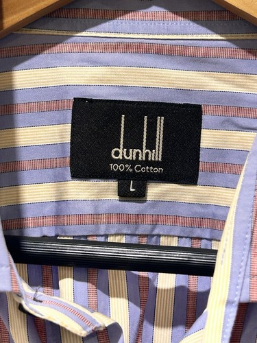 Dunhill Smart Stripe Formal Shirt, Size L, Long Sleeves, 100%cotton , VGC (bg6) - Picture 4 of 11
