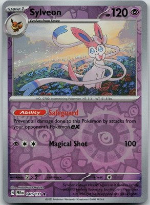 Sylveon 040/131 Reverse Holofoil (HR) SV: Prismatic Evolutions - NM