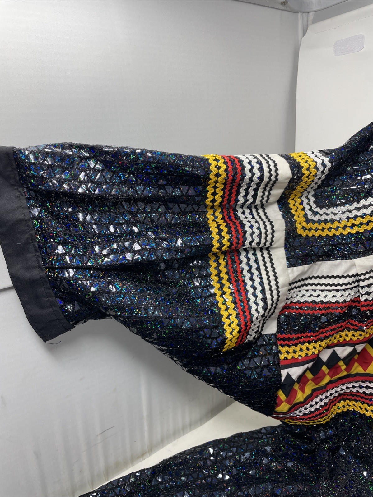 Handmade Iridescent Sequined Patchwork Pullover T… - image 3