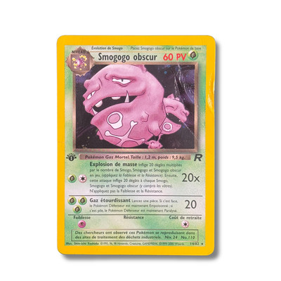 French Pokemon Card - Smogogo Obscur Edition 1 14/82 Holo - Team Rocket