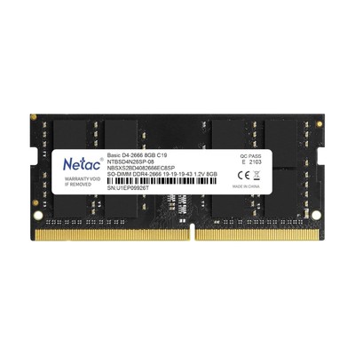 Netac 8GB DDR4 Speichermodul 2666 MHz SODIMM