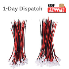 30 Pairs JST 1.25mm 2 Pin Micro Male Female Connector with Wire 80mm