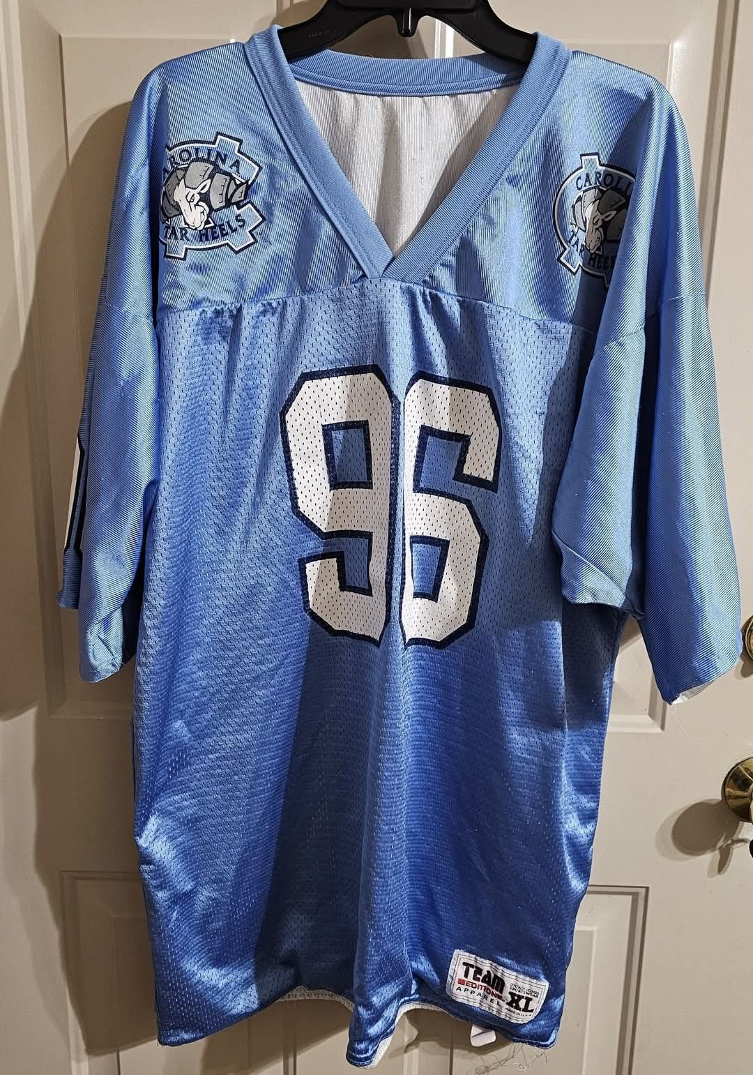 Vintage XL UNC Tar Heels Dual-Sided Football Jersey #96 NCAA Team