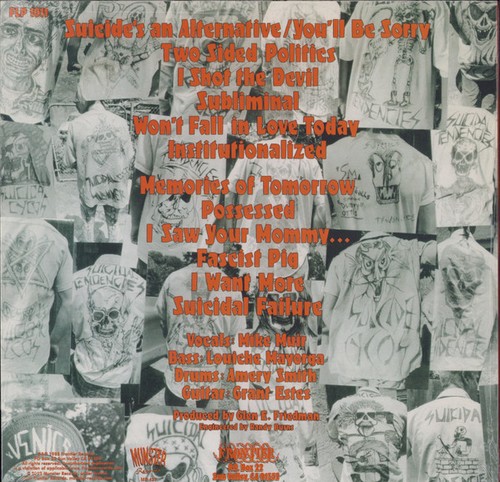 Suicidal Tendencies Suicidal Tenden LP Album Ltd RE Red Vinyl Schallplatte 119 - Picture 2 of 4